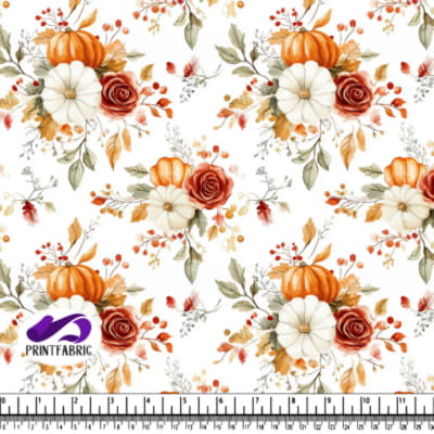 Autumn Floral Arrangement with Pumpkins and Roses