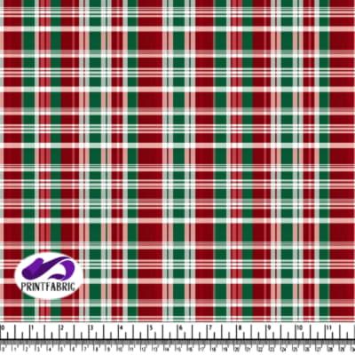 Christmas Plaid Fabric Pattern