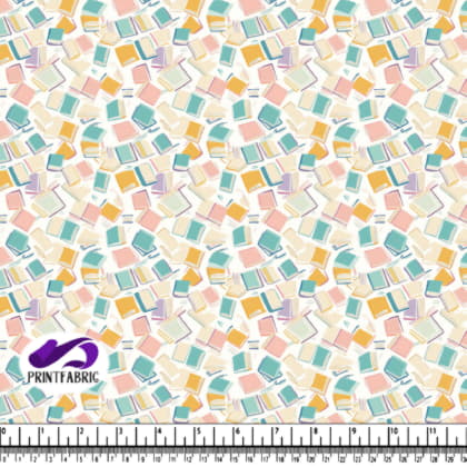 Motif Coloré de Livres