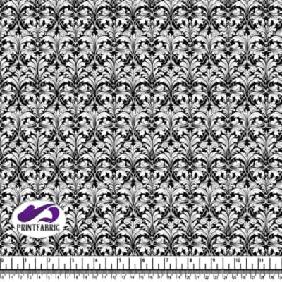 Damassé Noir et Blanc