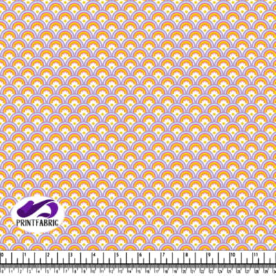 Motif psychédélique avec un arc-en-ciel dans des couleurs pastel.