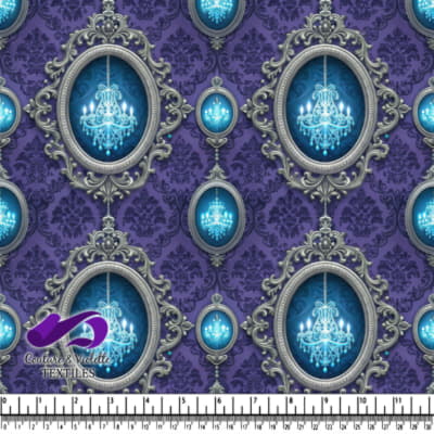 Elegant vintage chandelier in ornate silver