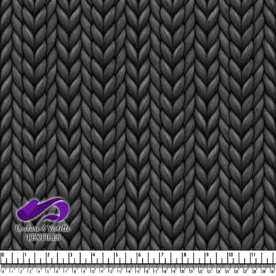 Texture tricotée noire