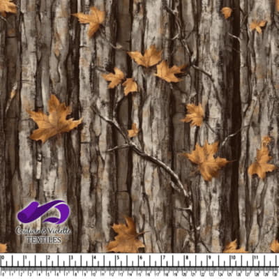 Feuilles et branches d'automne brunes