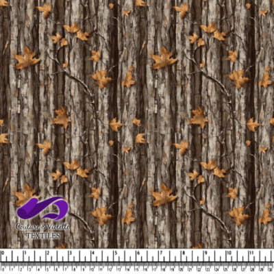 Feuilles et branches d'automne brunes