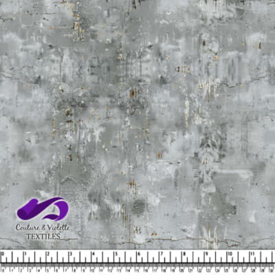 Gris texturé avec accents dorés vieillis