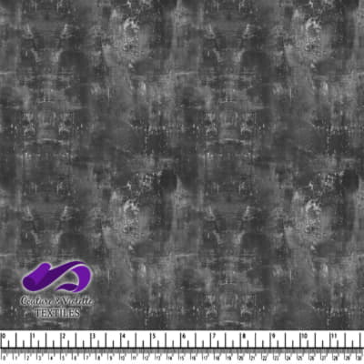 Tissu texturé gris foncé au style grunge subtil