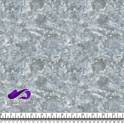 Tissu gris avec motif abstrait de peinture écaillée