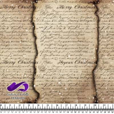 Vintage handwritten with merry Christmas text