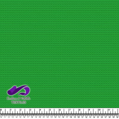 Motif à pois en briques de jouet vert