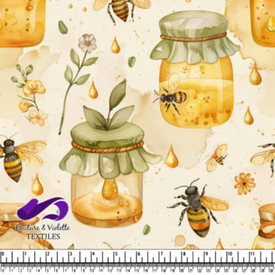 Honey Jars and Busy Bees Pattern Design