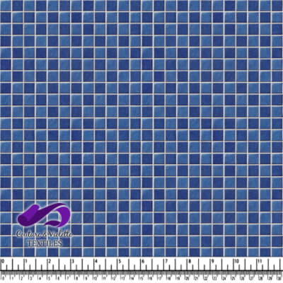 Motif en damier bleu