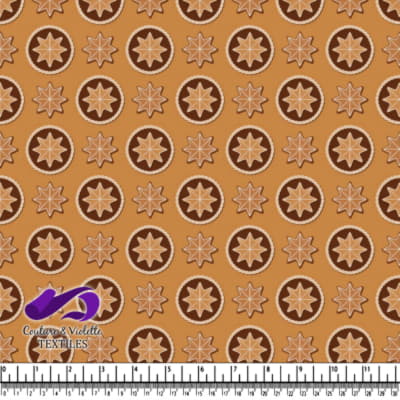 Motif de biscuits en pain d'épice en forme d'étoile