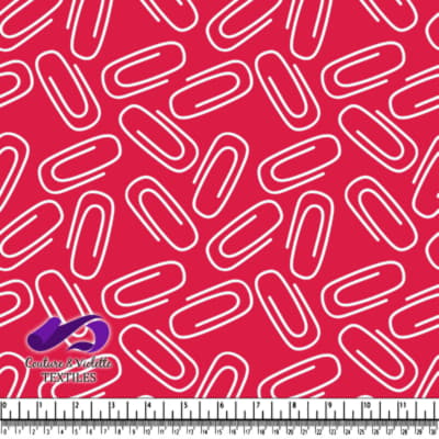 White paperclip pattern