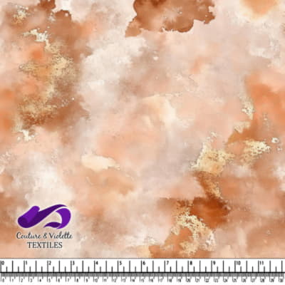 Douce texture aquarelle en beige chaud avec des accents subtils dorés