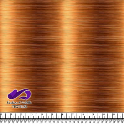 Tissu en rayon cuivre à rayures horizontales