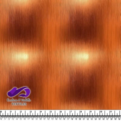 Gros plan sur un tissu de couleur cuivre