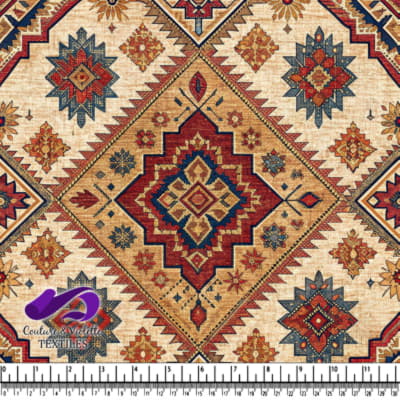 Motif Géométrique Azteque Traditionnel avec Formes