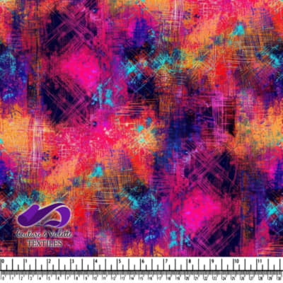 Vibrant abstract pattern with bright pink