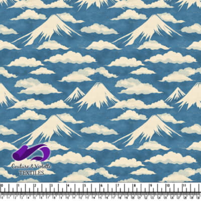 Pics de montagnes enneigées entourés de nuages