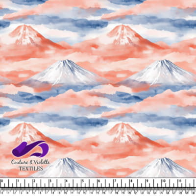 Montagnes Sérènes avec Ciel Pastel Doux