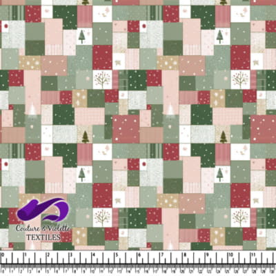 Christmas Patchwork Quilt Pattern Design