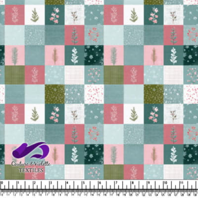 Motif de Patchwork Floral Dissimulé