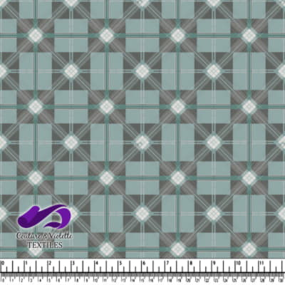 Motif à carreaux verts et gris doux