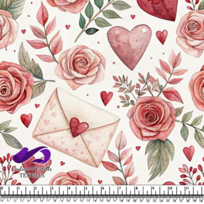 Romantic Roses and Hearts Pattern