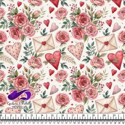 Romantic Roses and Hearts Pattern