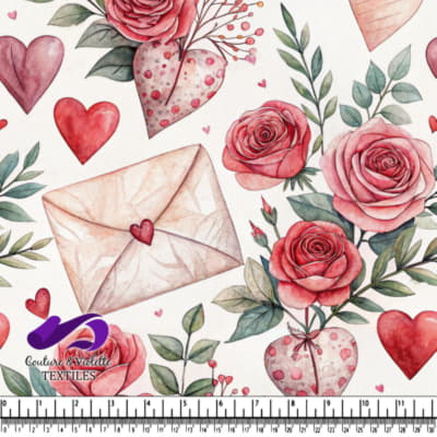 Romantic Roses and Hearts Pattern