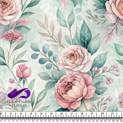 Motif Floral Aquarelle Vintage