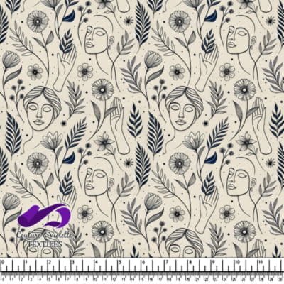 Visages Floraux et Feuilles