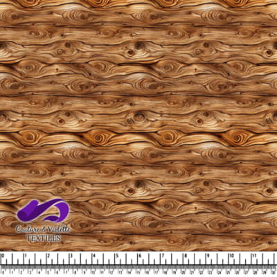 Natural Wood Grain Pattern Fabric