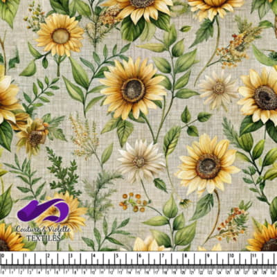Motif de Tournesols et de Verdure