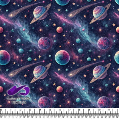 Motif Cosmique Coloré