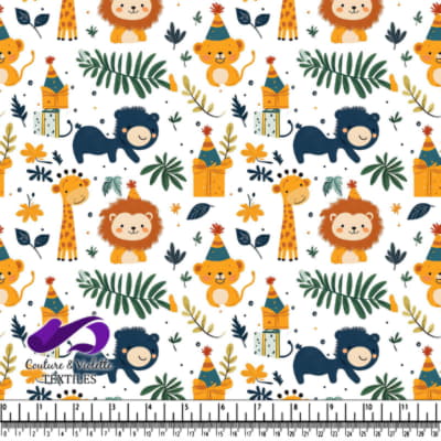 Cute Jungle Animals Party Pattern