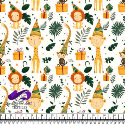 Cute Jungle Animals Party Pattern