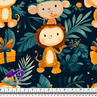Cute Jungle Animals Party Pattern