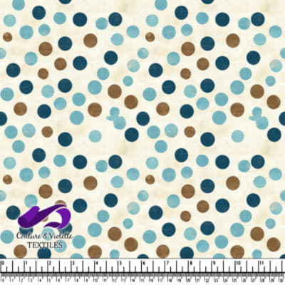 Blue and Brown Polka Dot Pattern