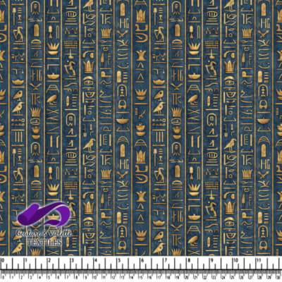 Hiéroglyphes Égyptiens Anciens en Or