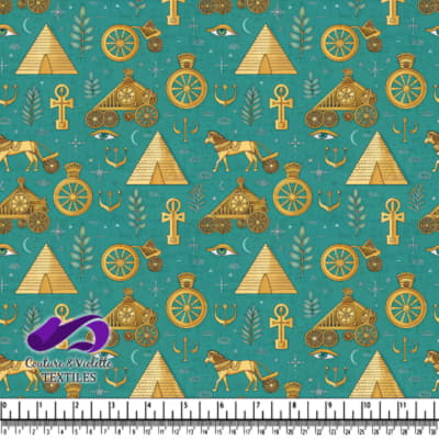 Motif d'Anciennes Symboles et Artefacts Égyptiens