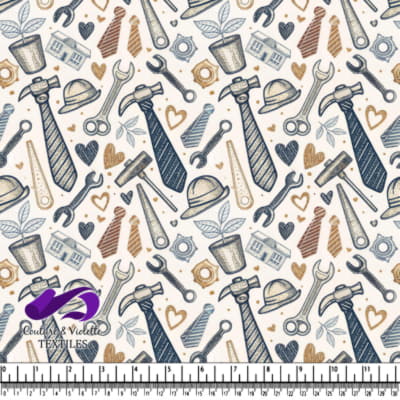 Motif Outils et Accessoires de Travail