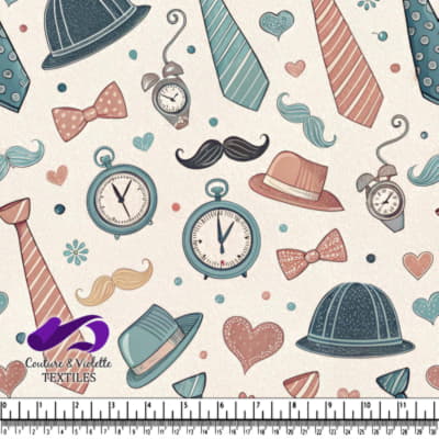 Motif d'Accessoires Vintage pour Gentilhomme