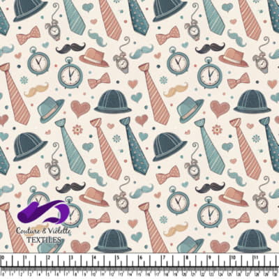 Motif d'Accessoires Vintage pour Gentilhomme