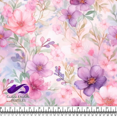 Motif Floral Pastel Délicat