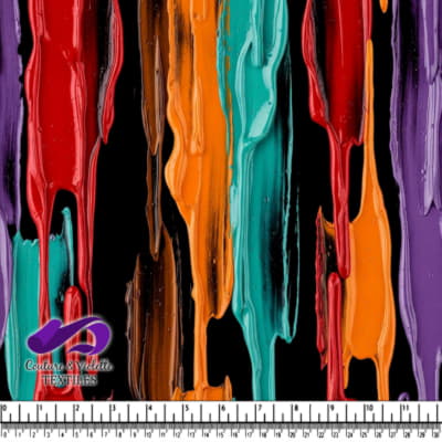 Design de Goutelettes de Peinture Abstraites Vibrantes