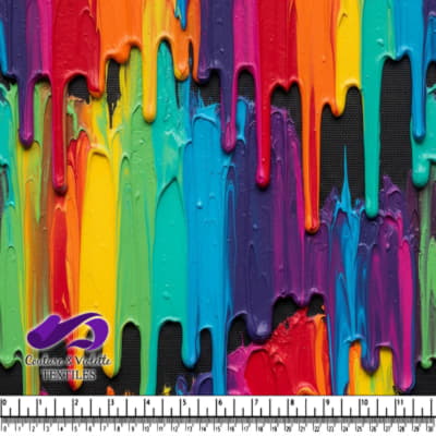 Texture de Peinture Arc-en-Ciel Fusionnée