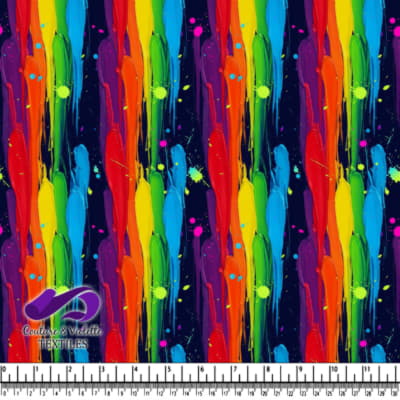 Design de Taches de Peinture Colorées et Vibrantes
