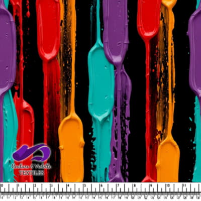 Motif de Rayures de Peinture Verticales Abstraites